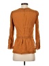 Point Sur 100% Viscose Orange 3/4 Sleeve Blouse Size 2 - photo 2