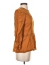 Point Sur 100% Viscose Orange 3/4 Sleeve Blouse Size 2 - photo 4