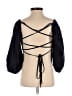 Reformation Black 3/4 Sleeve Top Size M (estimated) - photo 2