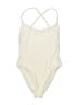 Lido Solid Ivory One Piece Swimsuit Size M - photo 1