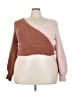Almost Famous 100% Polyester Color Block Pink Pullover Sweater Size 3X - photo 1