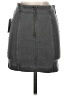 Free People Solid Gray Denim Skirt Size 2 - photo 2