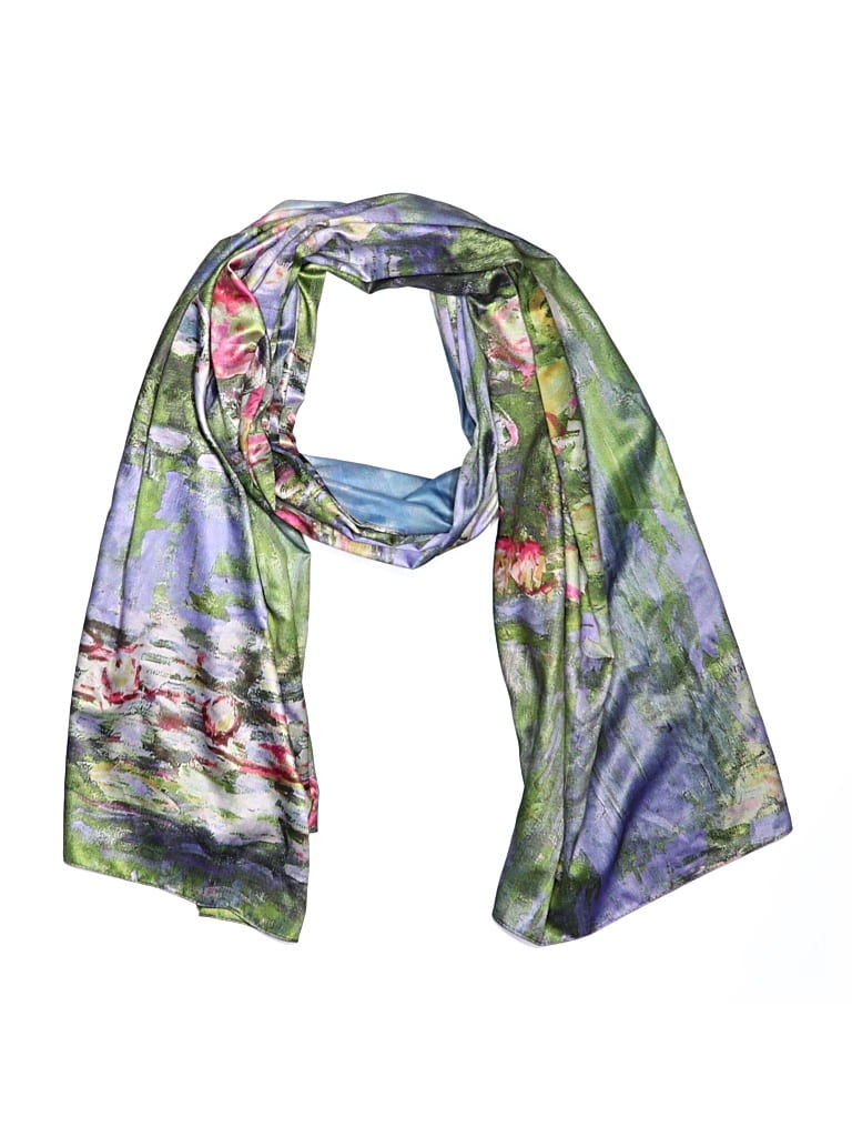 Pre-owned Assorted Brands Scarf In Green