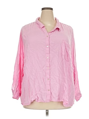 Candace Cameron Bure 3/4 Sleeve Button-Down Shirt (view 1)