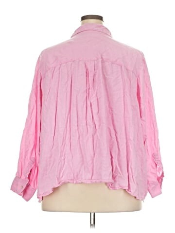 Candace Cameron Bure 3/4 Sleeve Button-Down Shirt (view 2)
