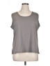 Susan Graver Gray Sleeveless T-Shirt Size XL - photo 1