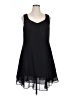 Onyx Nite 100% Polyester Solid Black Cocktail Dress Size 16 - photo 1