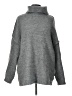 Prettygarden Gray Turtleneck Sweater Size L - photo 1