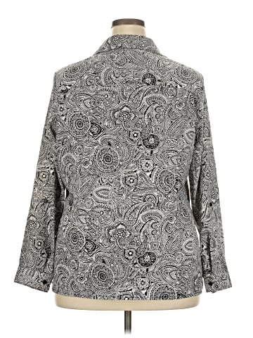 NY Collection Long Sleeve Blouse (view 2)