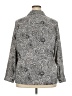 NY Collection Paisley Gray Long Sleeve Blouse Size 2X - photo 2