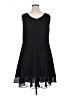 Onyx Nite 100% Polyester Solid Black Cocktail Dress Size 16 - photo 2