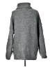Prettygarden Gray Turtleneck Sweater Size L - photo 2