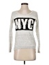 Express 100% Cotton Silver Sweatshirt Size XS - photo 1