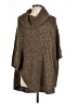 Karen Scott 100% Acrylic Brown Poncho Size L - photo 1