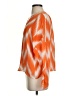 Parker 100% Silk Orange Long Sleeve Silk Top Size S - photo 5