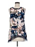 Simply Vera Vera Wang 100% Polyester Blue Sleeveless Blouse Size M - photo 1