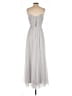 ASOS 100% Polyester Gray Cocktail Dress Size 4 - photo 2