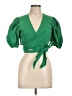 Shein Green 3/4 Sleeve Blouse Size L - photo 1