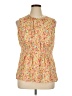 Pendleton 100% Polyester Yellow Sleeveless Blouse Size 14 - photo 1