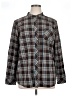 D&Co. Plaid Black Long Sleeve Button-Down Shirt Size XL - photo 1