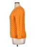 Lands' End 100% Cotton Chevron-herringbone Orange Pullover Sweater Size XL - photo 5