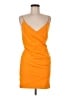 Zara Solid Orange Cocktail Dress Size M - photo 1
