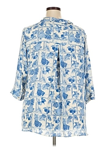 Rose + Olive 3/4 Sleeve Blouse (view 2)