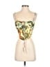 Blanc 100% Polyester Green Sleeveless Blouse Size S - photo 1