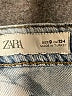 Zara Paisley Blue Denim Shorts Size 9 - photo 3