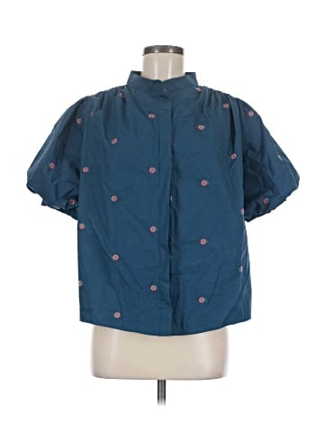 Mare Mare X Anthropologie Short Sleeve Blouse (view 1)