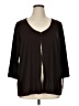 Caslon Brown Cardigan Size 1X - photo 1