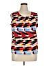 Kasper Red Sleeveless Blouse Size XL - photo 1