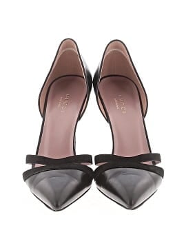 Gucci Black Leather and Suede d'Orsay Pumps (view 2)