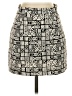 Amanda Uprichard 100% Silk Graphic Black Silk Skirt Size S - photo 1