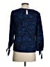 Brooks Brothers 100% Polyester Blue 3/4 Sleeve Blouse Size 4 - photo 2