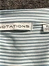 Notations Stripes Blue 3/4 Sleeve Blouse Size XL - photo 7
