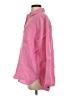 Athleta 100% Linen Color Block Pink Long Sleeve Button-Down Shirt Size S - photo 5