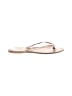 J.Crew Silver Flip Flops Size 8 - photo 1
