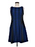 Beige by ECI Stripes Blue Cocktail Dress Size M - photo 1