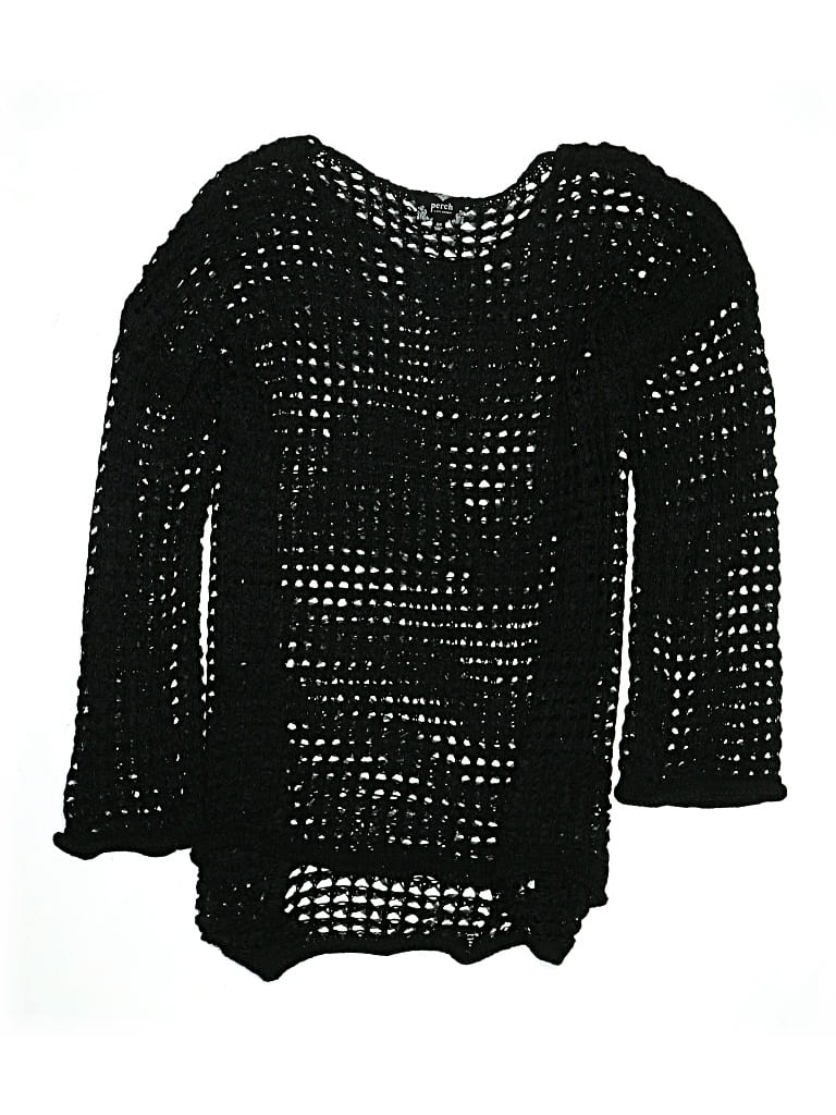 Pre-owned Perch By Blu Pepper Swimsuit Cover Up In Black