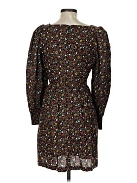 hyacinth house brown textured trisha shirt dress Placed Iris Cotton Shirt Dress in Dark Bark