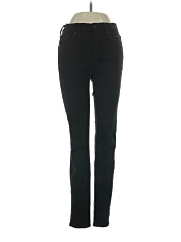 Madewell 9" Mid-Rise Skinny Jeans in ISKO Stay Black&trade; (view 1)