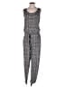 Max Studio Houndstooth Gray Jumpsuit Size L - photo 1