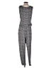 Max Studio Houndstooth Gray Jumpsuit Size L - photo 2