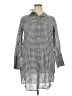 J.Crew Checkered-gingham Gray 3/4 Sleeve Button-Down Shirt Size XXL - photo 1