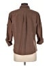 Apparenza Brown 3/4 Sleeve Button-Down Shirt Size M - photo 2
