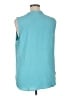 Croft & Barrow 100% Polyester Teal Sleeveless Blouse Size XL - photo 2