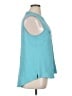 Croft & Barrow 100% Polyester Teal Sleeveless Blouse Size XL - photo 4