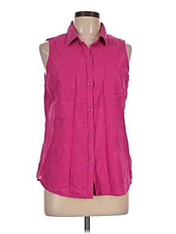 SONOMA life + style Sleeveless Button-Down Shirt (view 1)