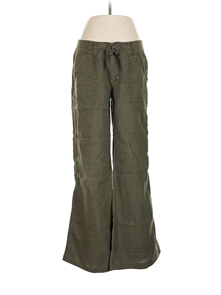 Pre-owned Cabi Linen Pants In Green
